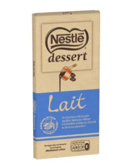 Tablette de chocolat au lait 170g Tablette de chocolat au lait 170g