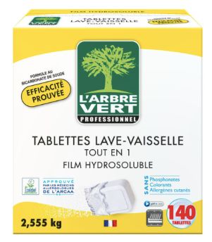 Tout-en-1 140 tablettes lave vaisselle