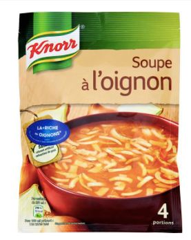 Soupe déshydratée à l'oignon sachet de 84g Soupe déshydratée à l'oignon sachet de 84g
