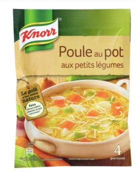 Soupe poule au pot aux petits légumes sachet de 72g Soupe poule au pot aux petits légumes sachet de 72g