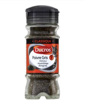 Poivre gris moulu 36g Poivre gris moulu 36g