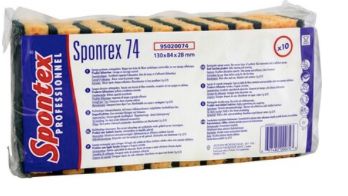 Eponges gratantes rectangulaire x10 Eponges gratantes rectangulaire x10