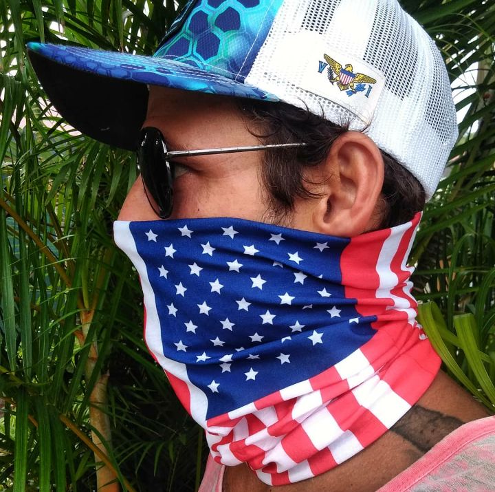 USA Flag Sun Shield Buff