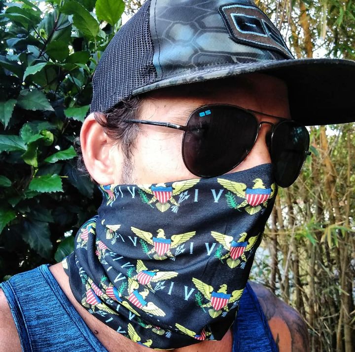 VI Flag Sun Shield Buff Black