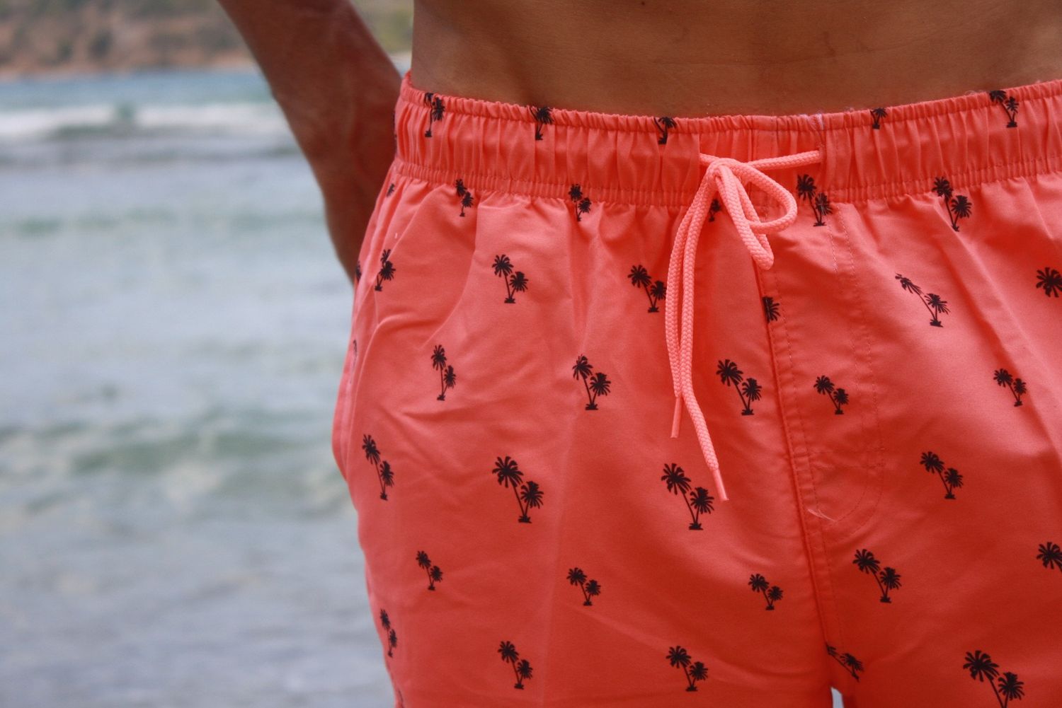 RS Surf - Men&#39;s Volley Short - Mini Palm, Color: CRL, Size: L