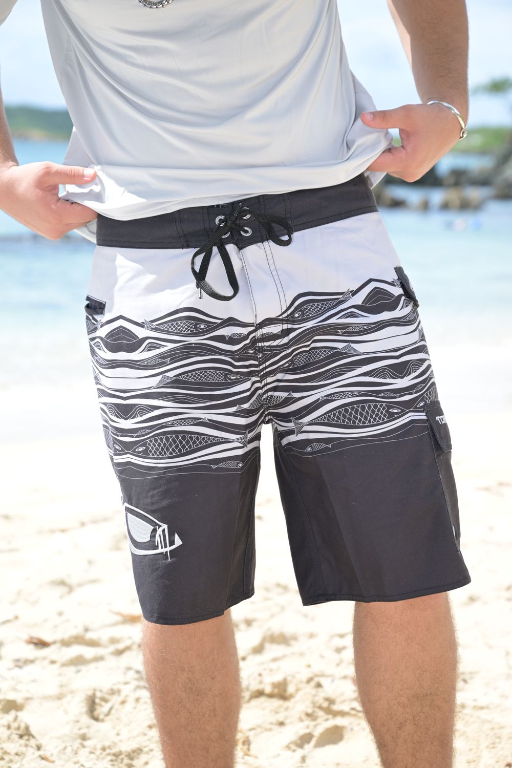 Tormenter Waterman Board Short Kalakaua Black