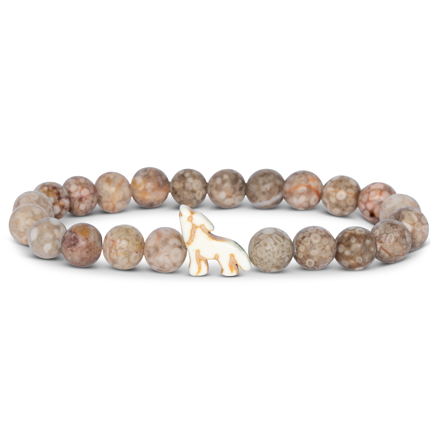 The Scout Bracelet - Wolf, Color: Moon Stone