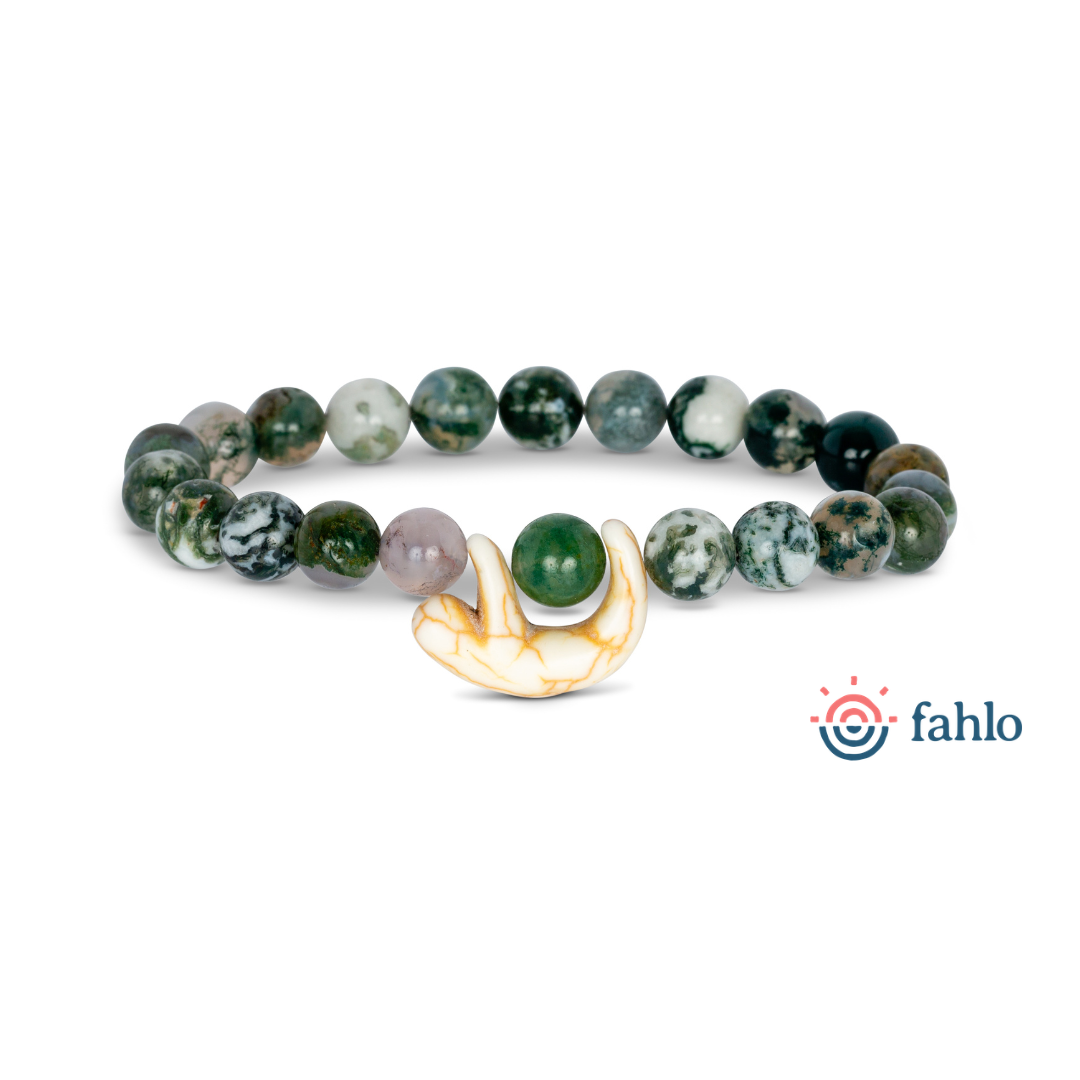 The Wander Bracelet - Sloth, Color: Rainforest Green