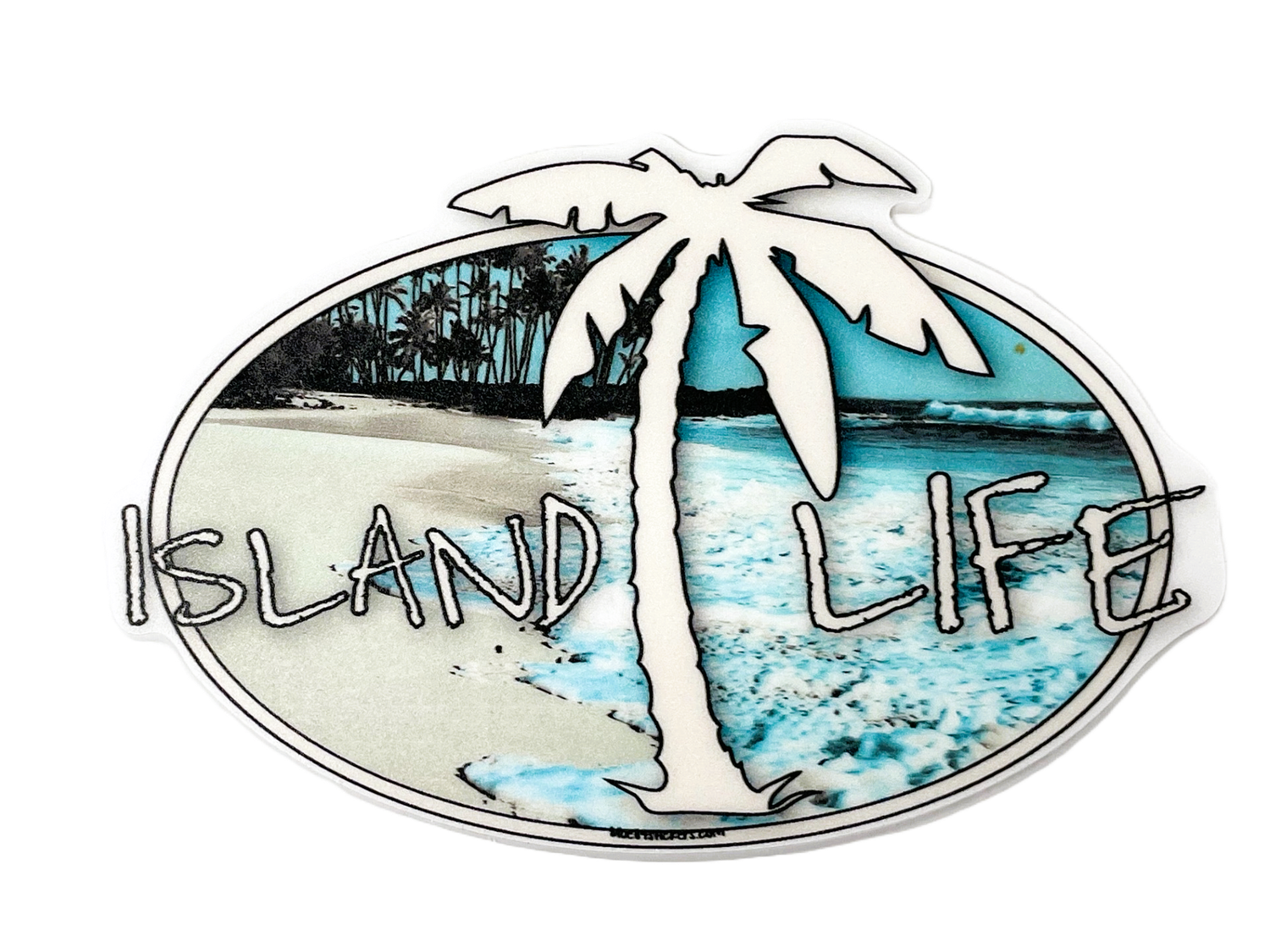 Island Life Palm Sticker