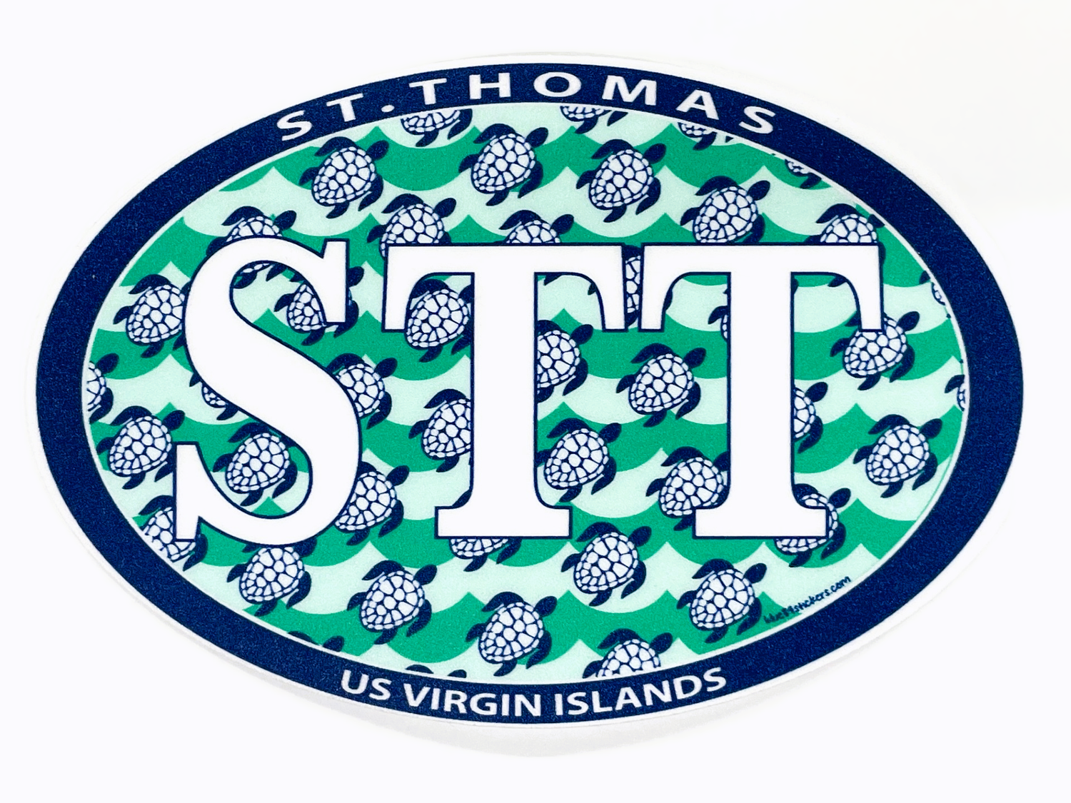 Sea Turtle Waves Euro Style - St Thomas
