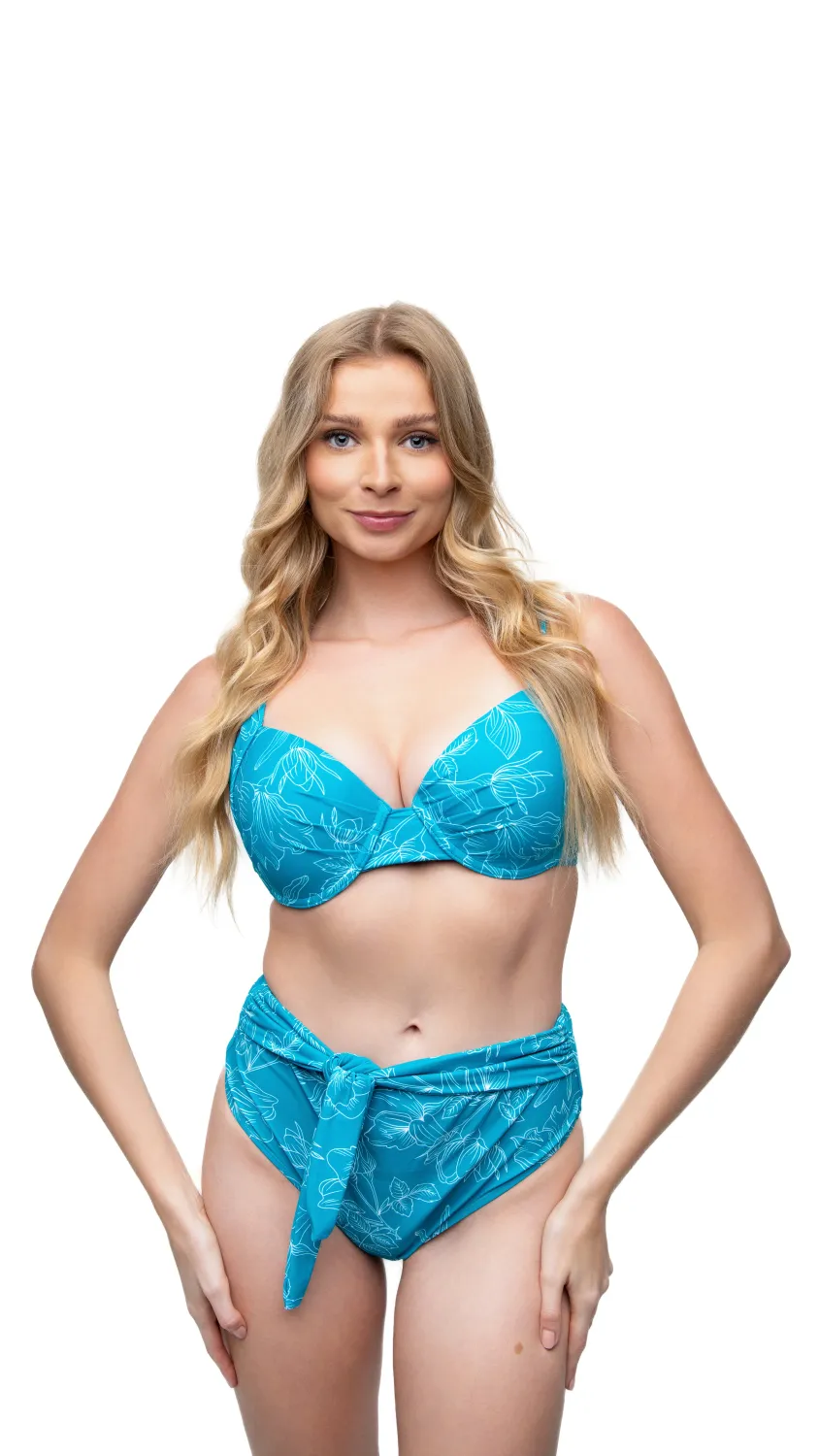 Tie Front High Waisted Bottom - Sicily