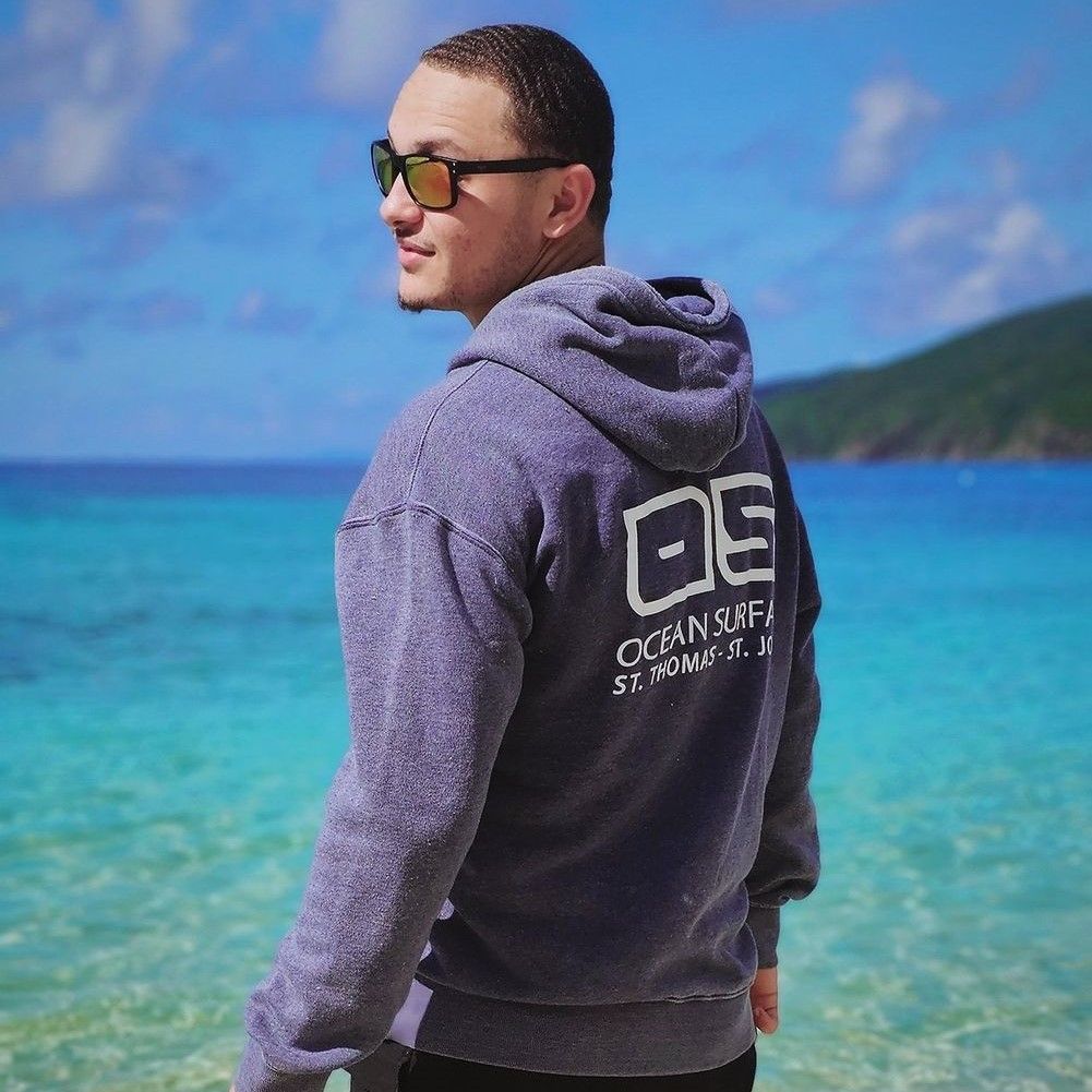 Men&#39;s Burnout P/O Hoodie Deep Blue