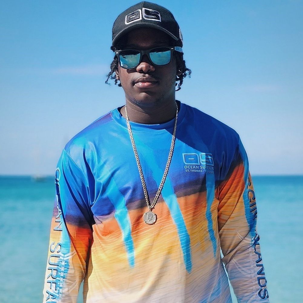 OS SPF 50+ Performance Men&#39;s LS Live Series Marlin
