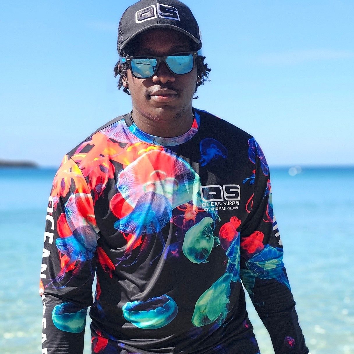 OS SPF 50+ Performance Men&#39;s LS Jellyfish