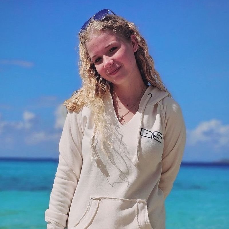 Ladies Burnout P/O Hoodie Coconut White