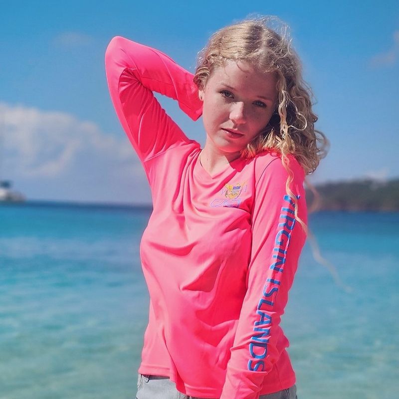 OS SPF 50+ Performance Lad LS VI Flag Neon Pink