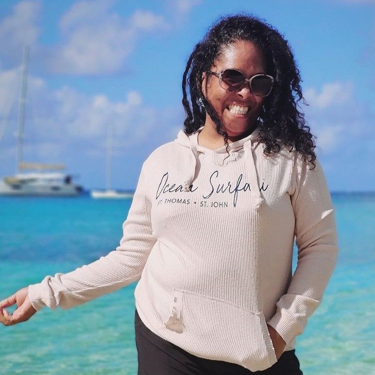 Ladies Rib Hacci Lettuce Edge Hoodie Summer Sand
