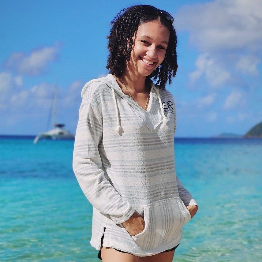 Ladies Stripe Terry Baja Hoodie Waterfront Stripe