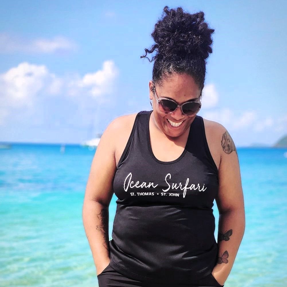 Ladies Performance SPF50+ Tank Black