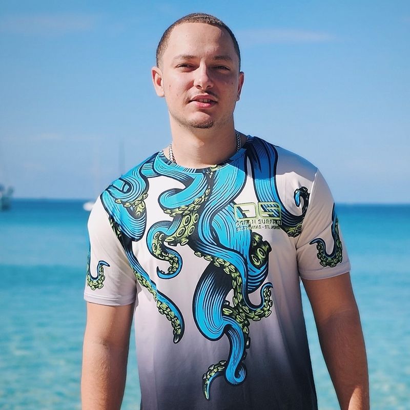 OS SPF 50+ Performance Men&#39;s SS Octopus