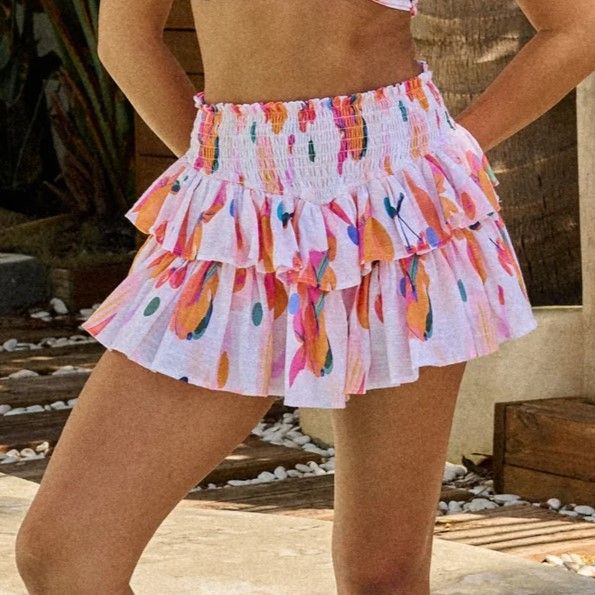 Women&#39; s Ruffle Skirt - Amalfi Print
