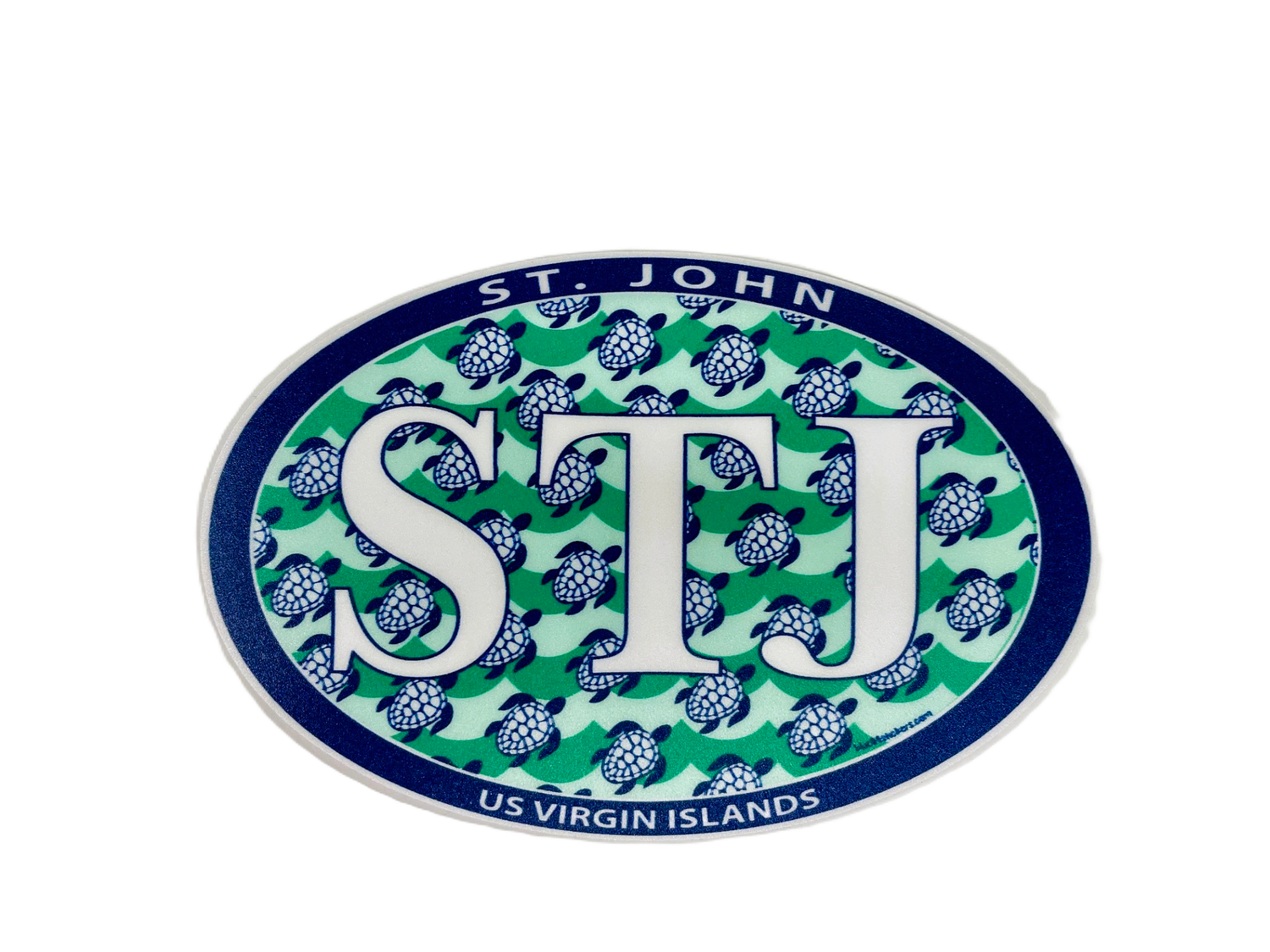 Sea Turtle Waves Euro Style - St John