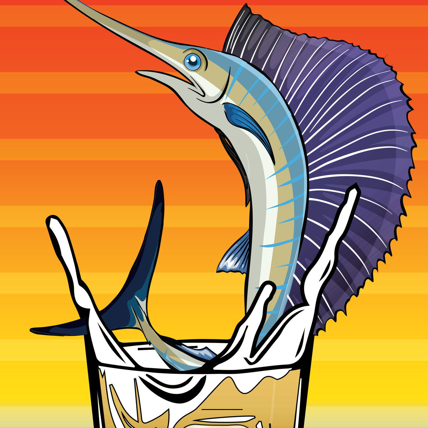 Sailfish Beach Towel/Beach Blanket