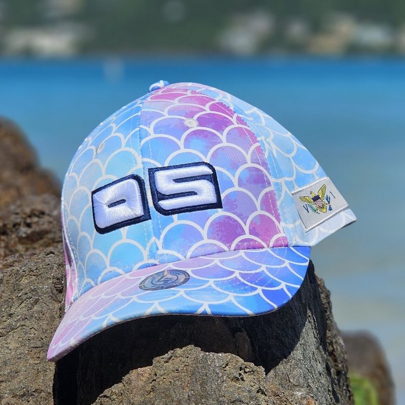 O/S Trucker Hat Mermaid Scales