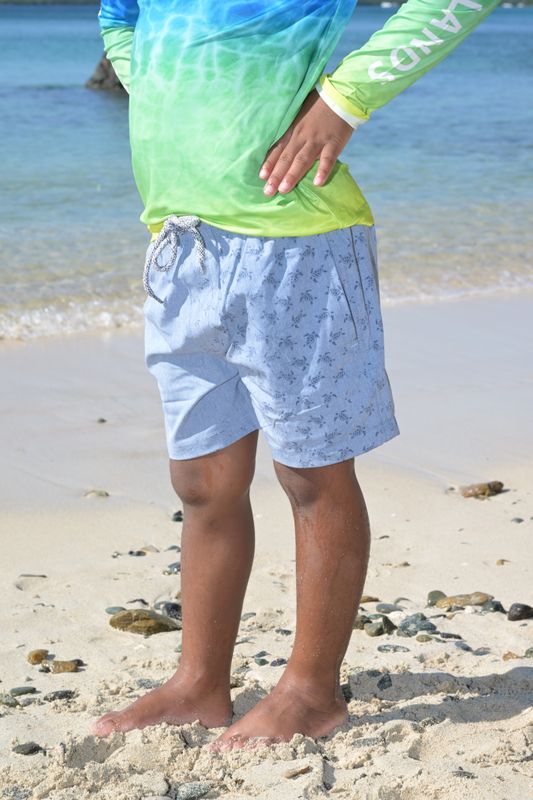 H2O Magic Print Boys Swim Short - Denim