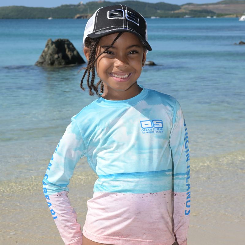 OS SPF 50+ Performance Youth LS Beach