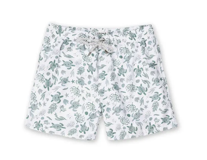 VS Men&#39;s Volley Swim Shorts - Turtles - White