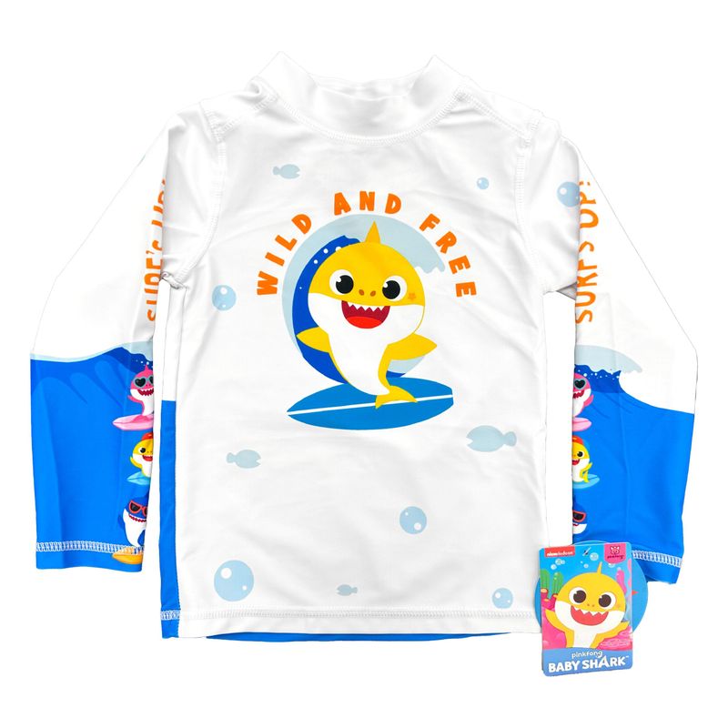 Baby Shark Toddler SPF 50 Performance LS - White