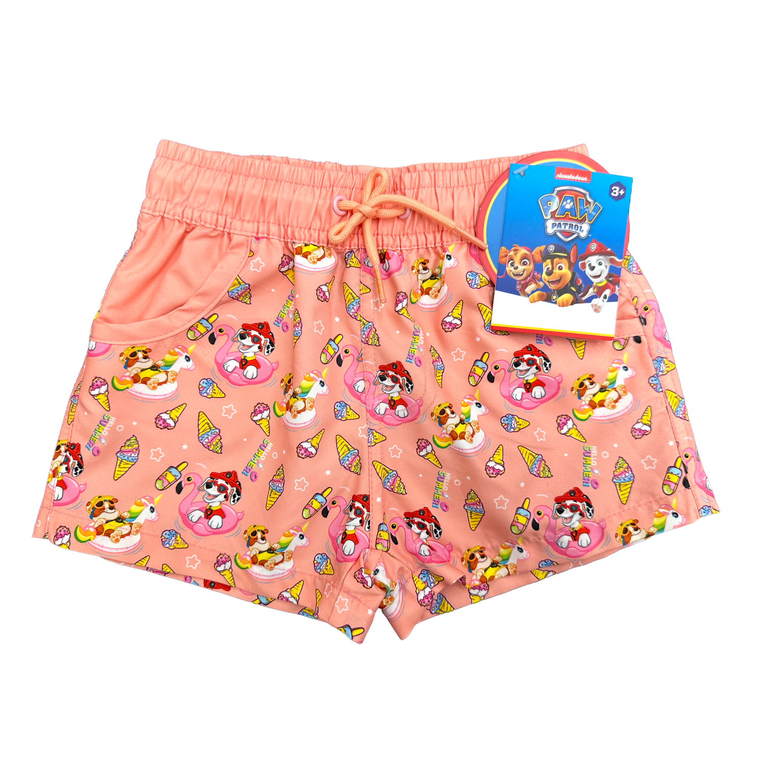 Girls Paw Patrol Toddler Swim Shorts