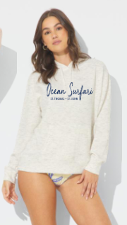 Ladies Cloud Fleece P/O Hoodie Icy Heather