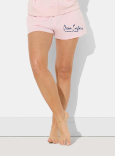 Ladies Cloud Fleece Shorts - Hibiscus Pink