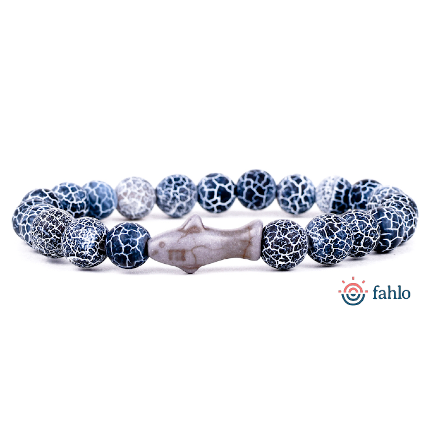 The Voyage Bracelet - Shark, Color: Deep Blue