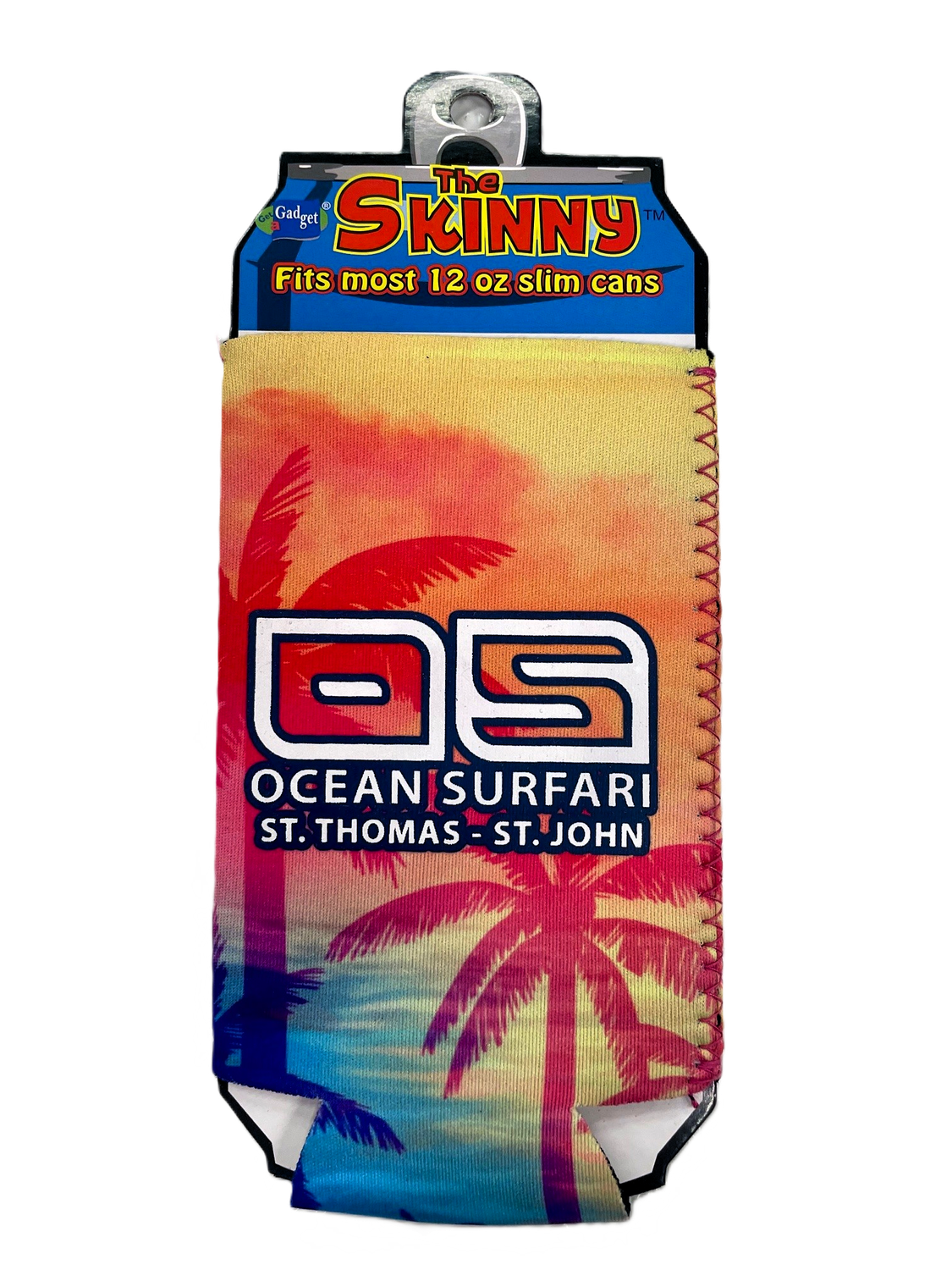 O/S Skinny Can Koozie, Color: Palm2