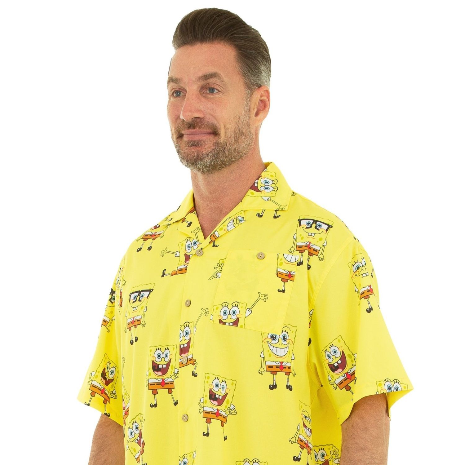 Sponge Bob Squarepants Hawaiian Shirt - Yellow