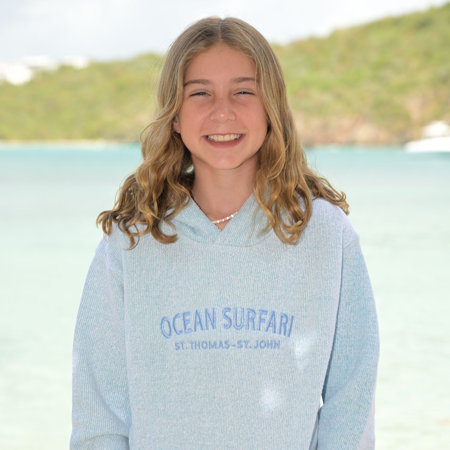 O/S USVI PO Kid's Hoodie Ice Aqua