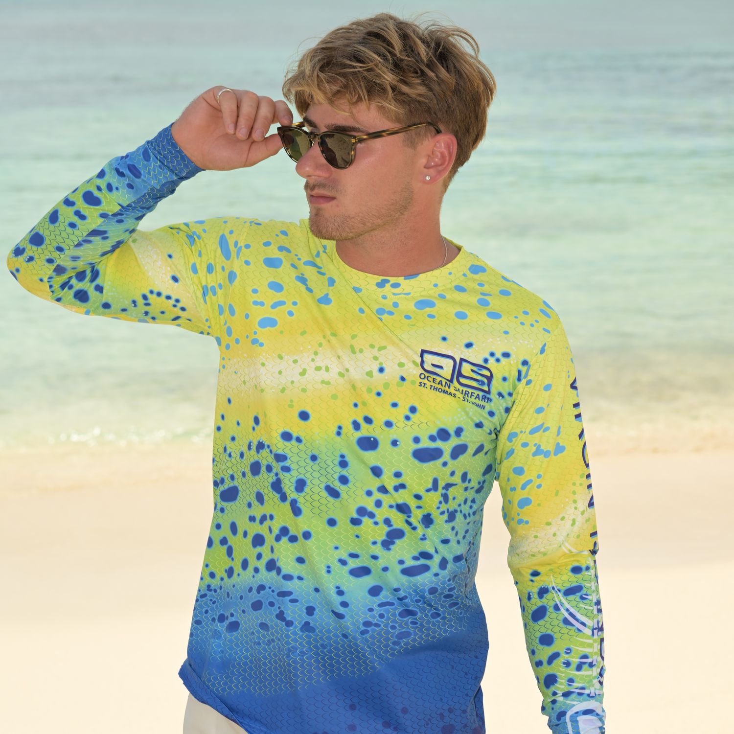 OS SPF 50+ Performance Men&#39;s LS Live Series Mahi