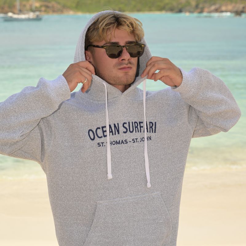O/S Pull-Over Hoodie Salt &amp; Pepper