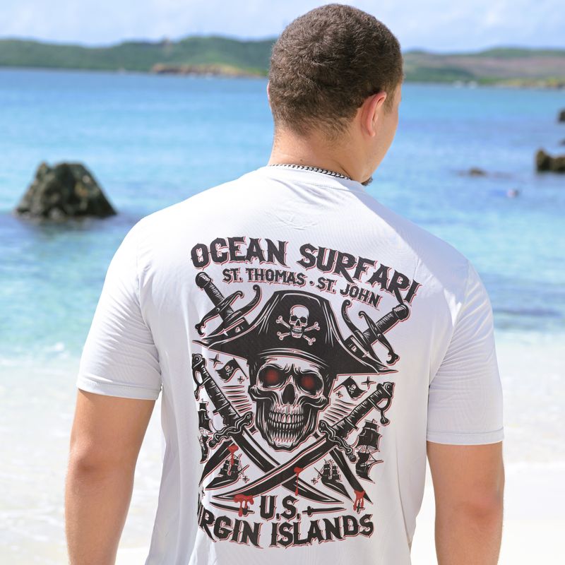 OS SPF 50+ Performance Men&#39;s SS Pirate w/Cutlass - GLG