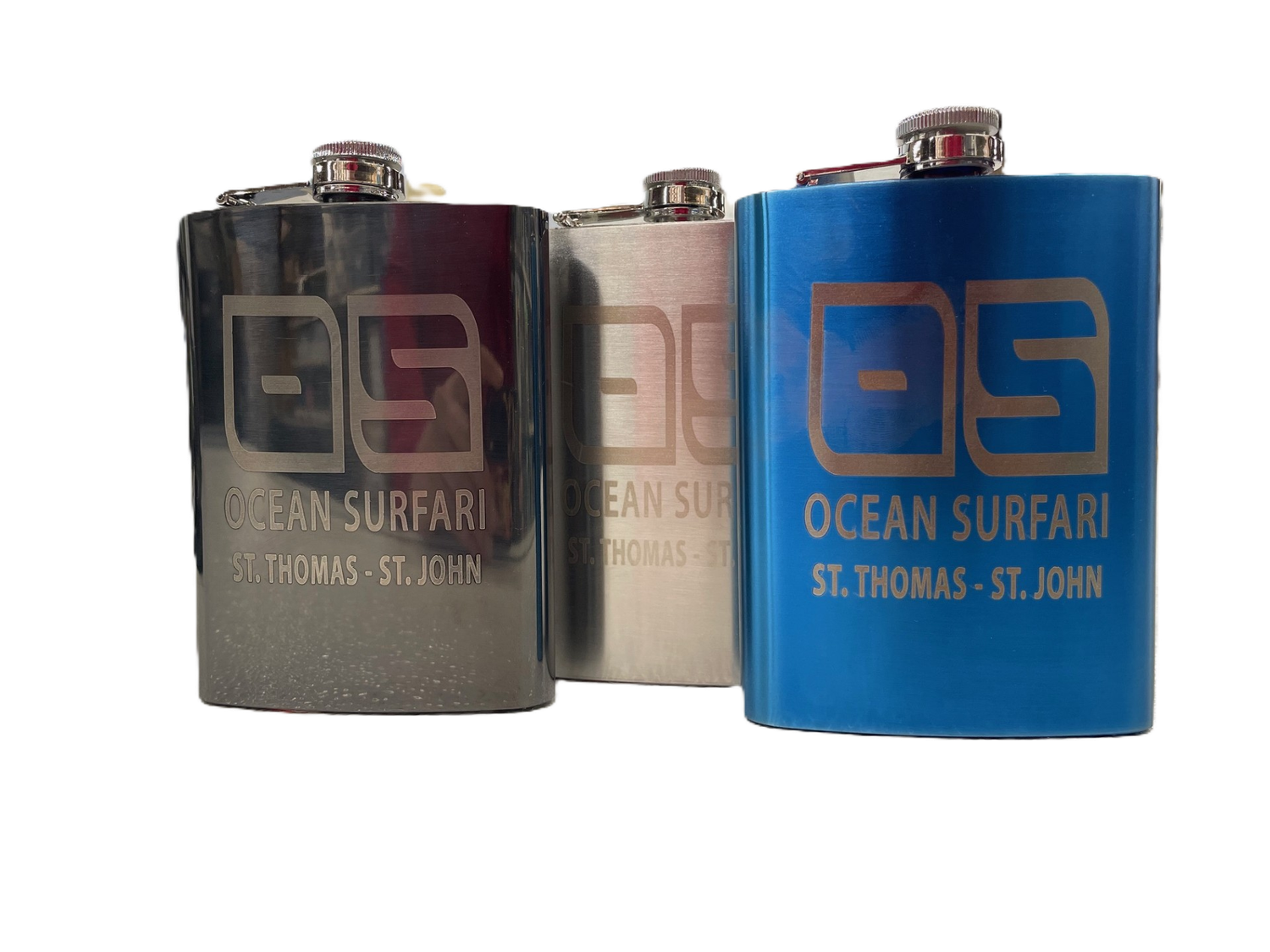 O/S Flask Solid - 8oz, Color: Silver