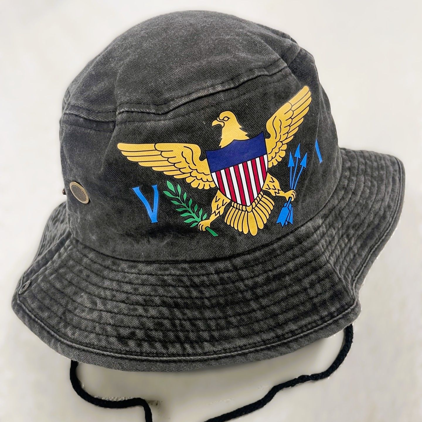 OS VI Flag Bucket Hat Charcoal