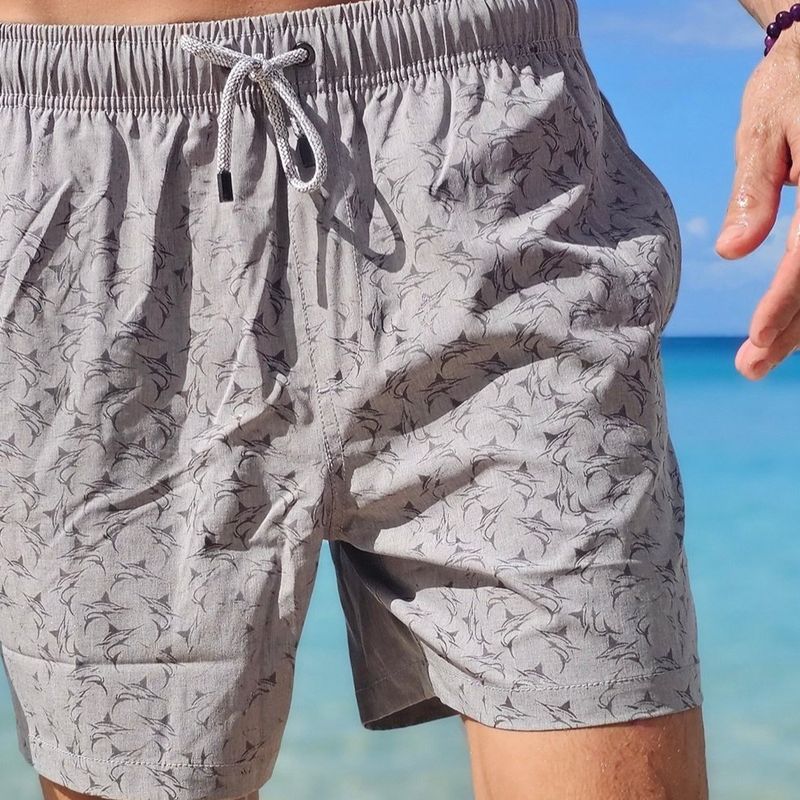 OS H2O Magic Print Swim Short - Grey
