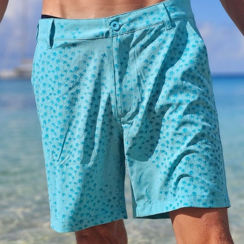 OS H2O Magic Print Boardshort Crossover -  Aqua