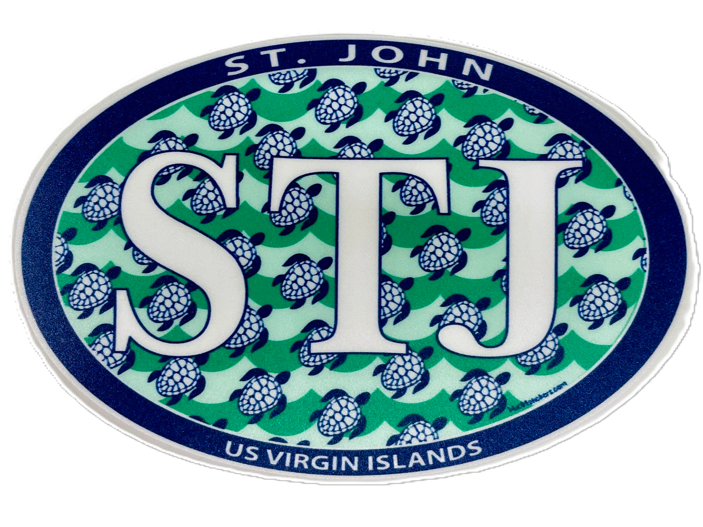 Sea Turtle Waves Euro Style - St John