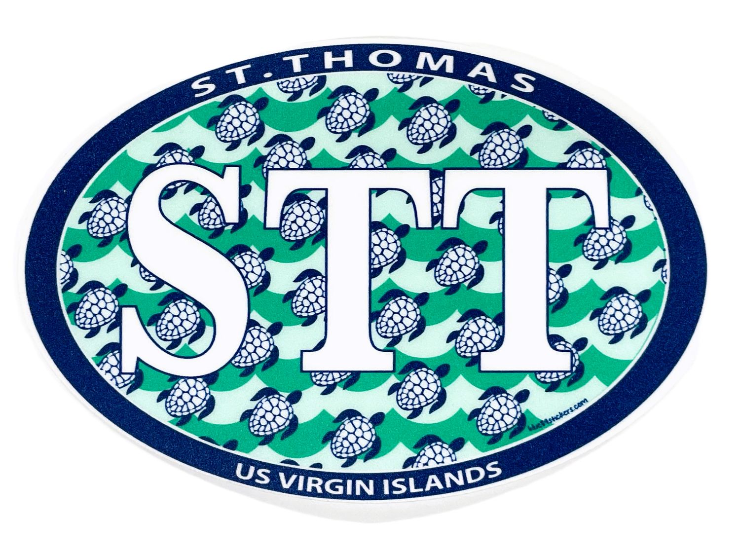 Sea Turtle Waves Euro Style - St Thomas