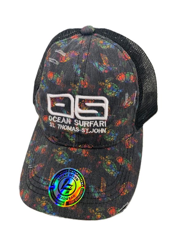 OS USVI Criss Cross Pony Tail Hat