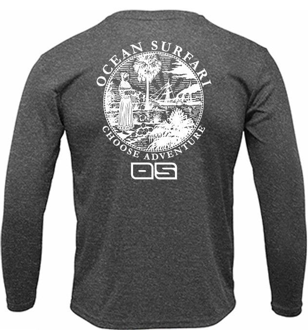 OS PCB SPF 50+ Performance Men&#39;s LS HTR Black - FL Seal